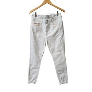 JUDY BLUE Jeans White Boyfriend‎ Fit JB88675 Stretch Denim 11/30